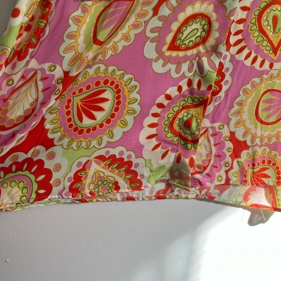 Uterque Retro Vintage Satin Multicolor Button Down Shirt - Picture 7 of 12